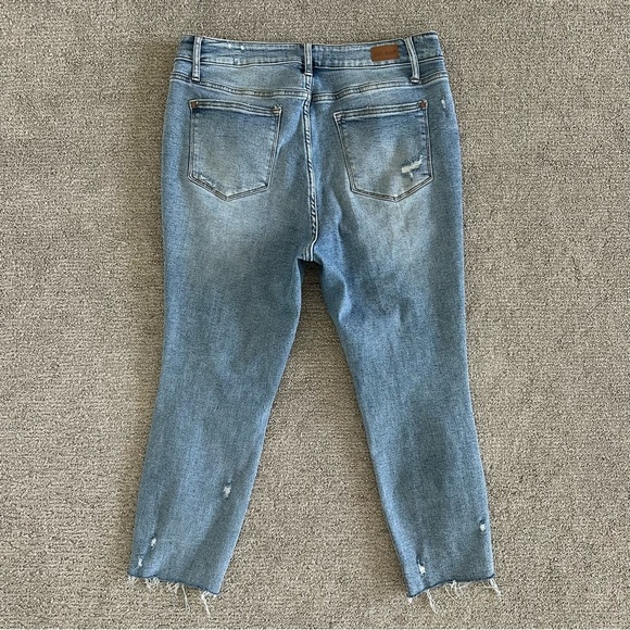 Judy Blue Rianna Hi-Rise Destroyed Shark Bite Skinny Jeans Size 16W - Picture 7 of 7